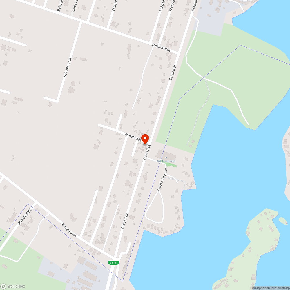 Nagy kátyú a Csepeli úton bejelentés helye