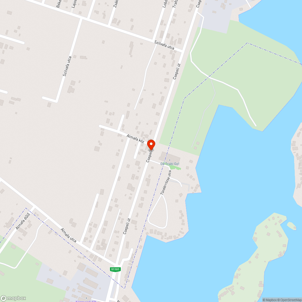 Rosszul betemetett kátyú a Csepeli úton bejelentés helye