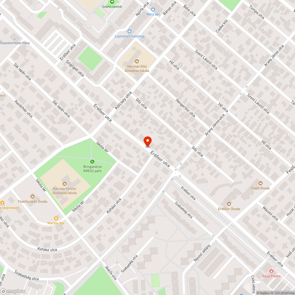 Kátyú. bejelentés helye