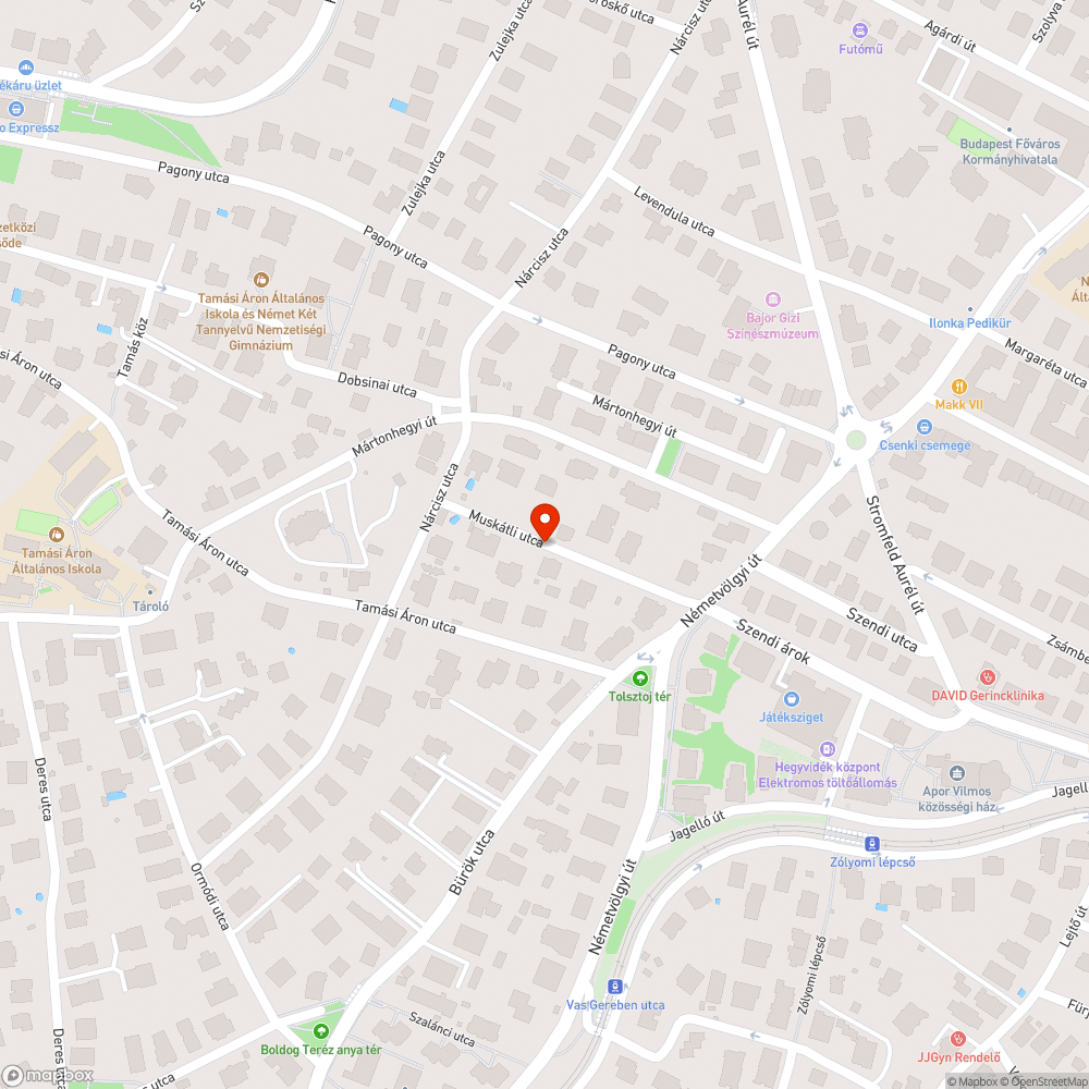 Kidőlt fa bejelentés helye