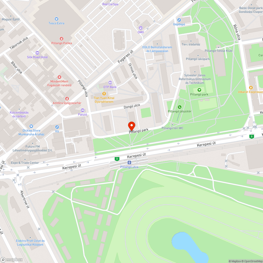 Kidőlt fa bejelentés helye