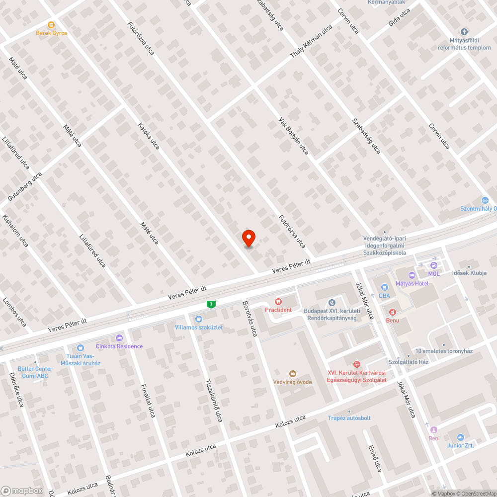 Leszakadt vezeték bejelentés helye