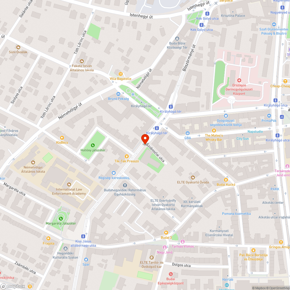 Eltört sín bejelentés helye