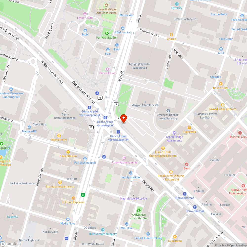 Balesetveszélyes bejelentés helye