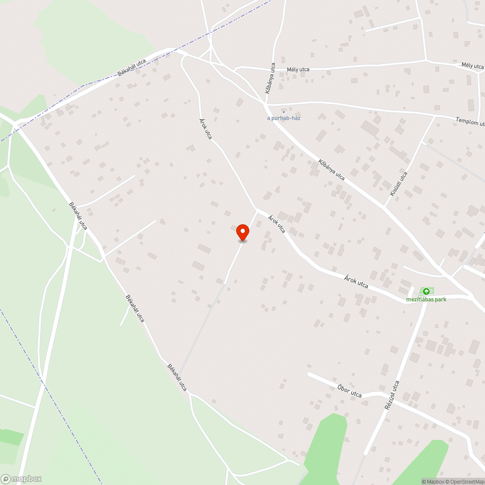 Járhatatlan út bejelentés helye