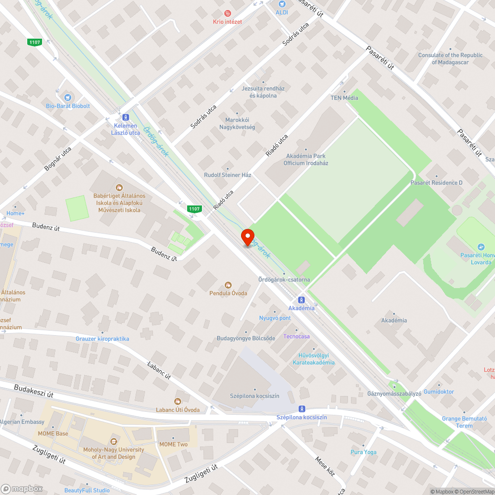 Lefagyott kerékpárút bejelentés helye