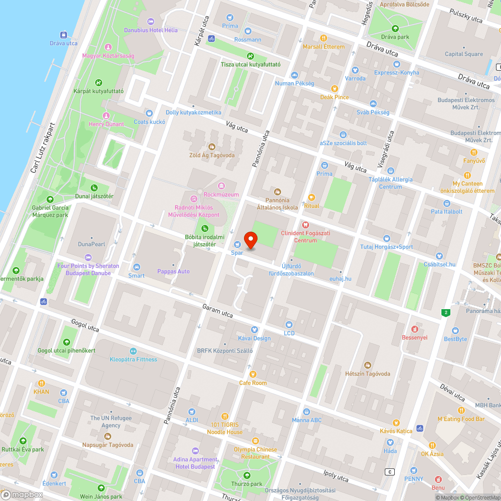 SPAR kamion pofátlanul elállja a járdát bejelentés helye