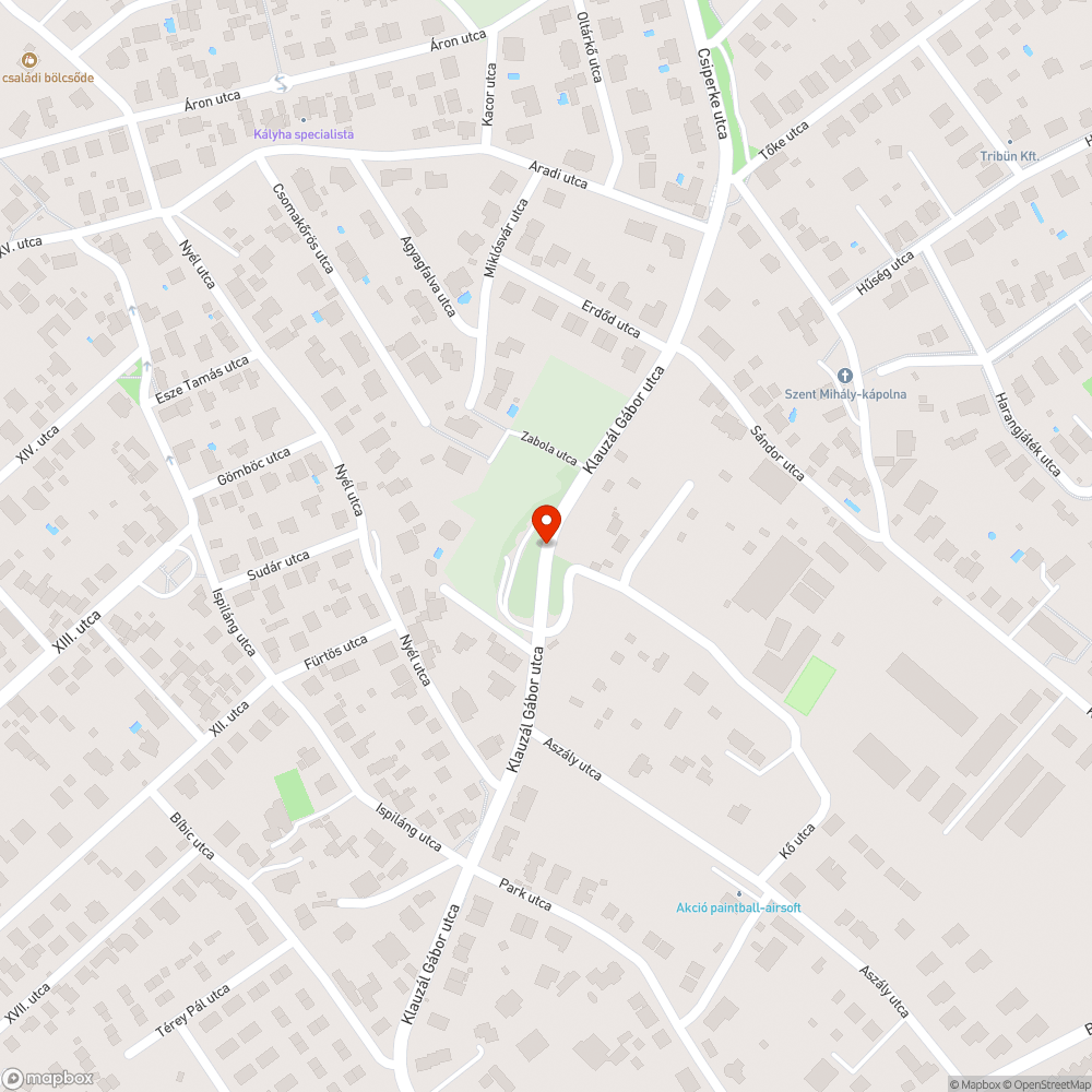 Morzsolódó aszfalt bejelentés helye