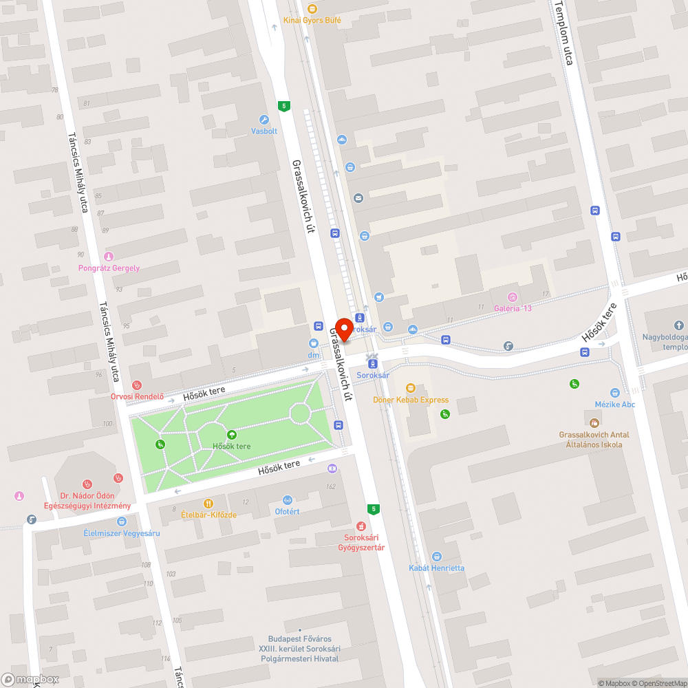 Kidöntött tábla Soroksár Hősök tere bejelentés helye