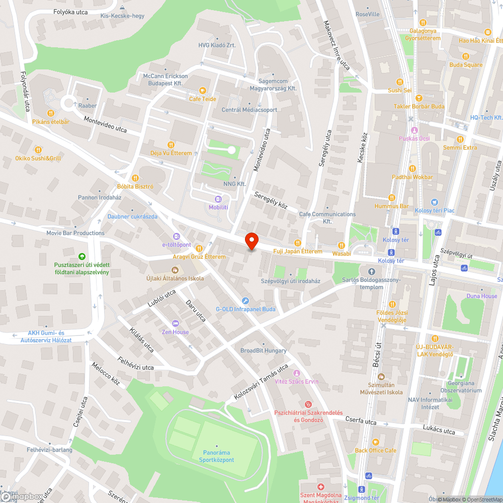 Szépvölgyi úti buszsáv bejelentés helye