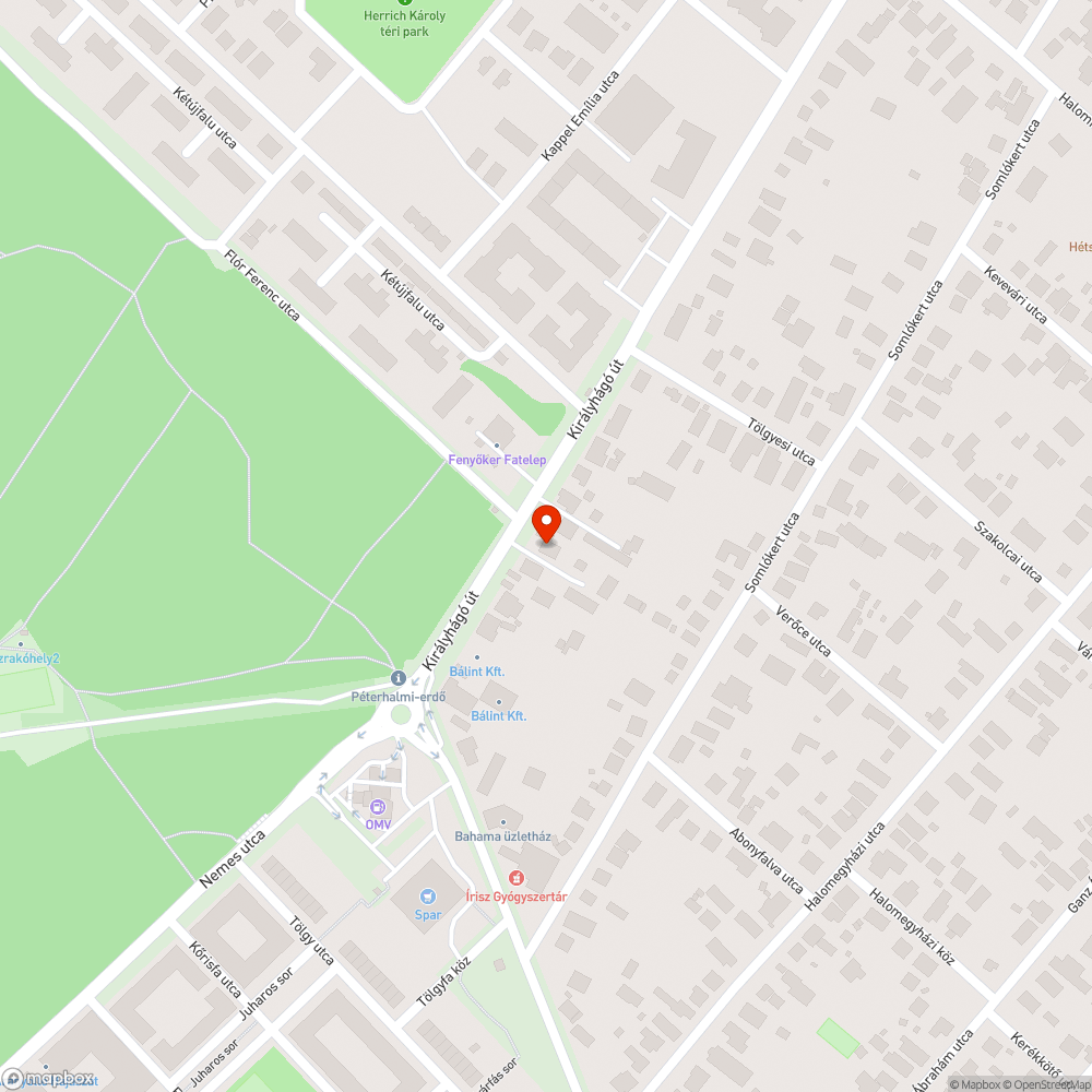 Kikátyusodott közműfedlap bejelentés helye