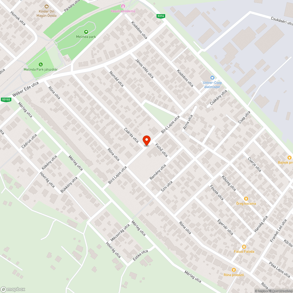 Kecskeméten a Bíró Lajos utcai óvoda előtt az egyik lámpa nem működik bejelentés helye