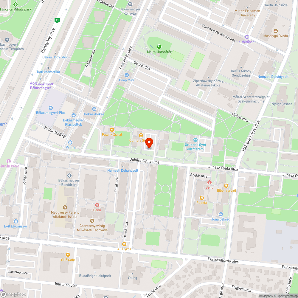 Elhagyott jármű bejelentés helye