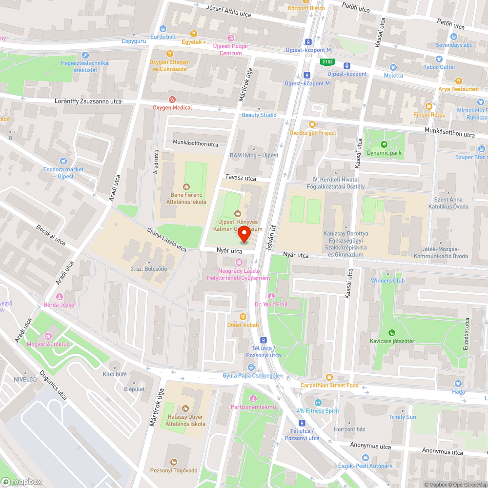 Takarítás hiánya -Nyár utca bejelentés helye