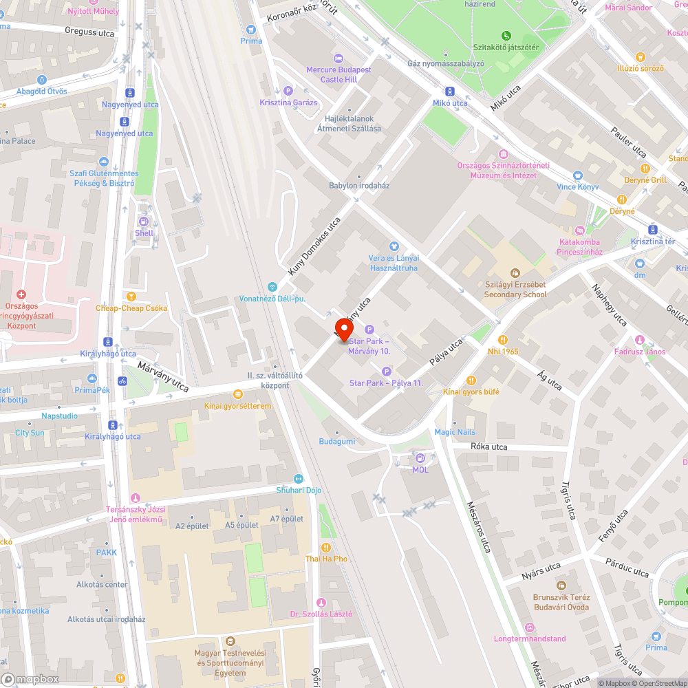 Kiégett lámpa bejelentés helye