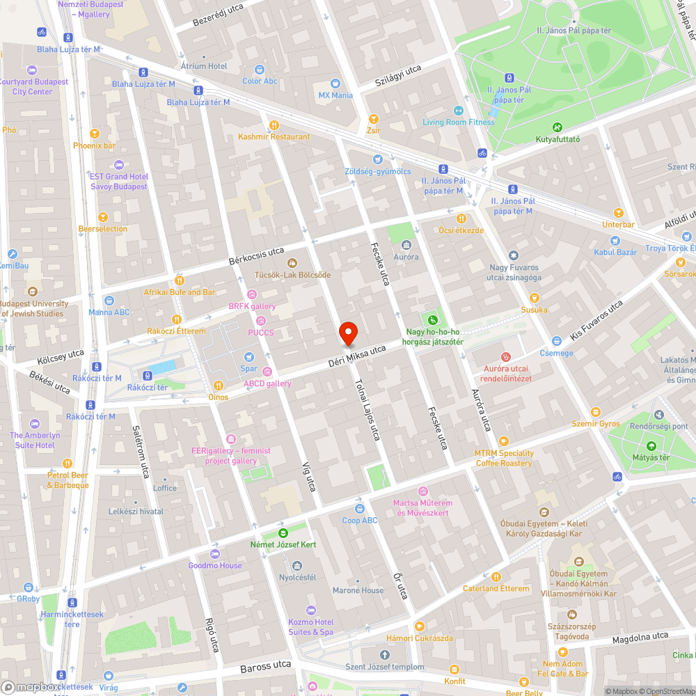 Csipogó parkolójegy-automata bejelentés helye