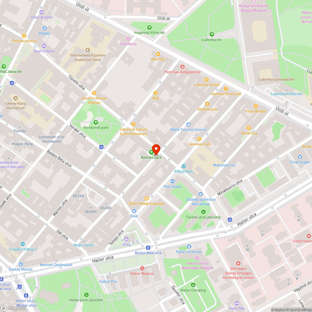 Beszakadt útburkolat bejelentés helye