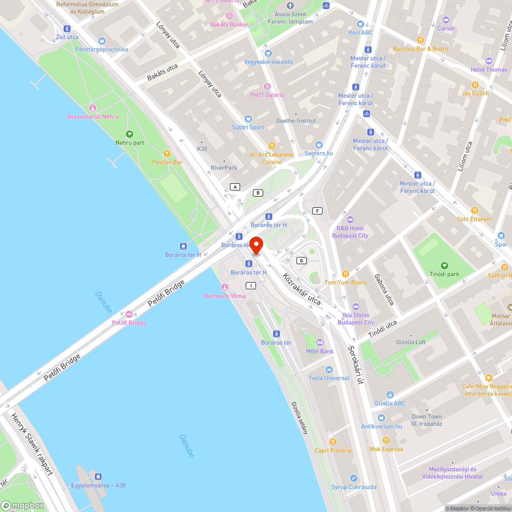 Két szemeteszsák a Borároson bejelentés helye