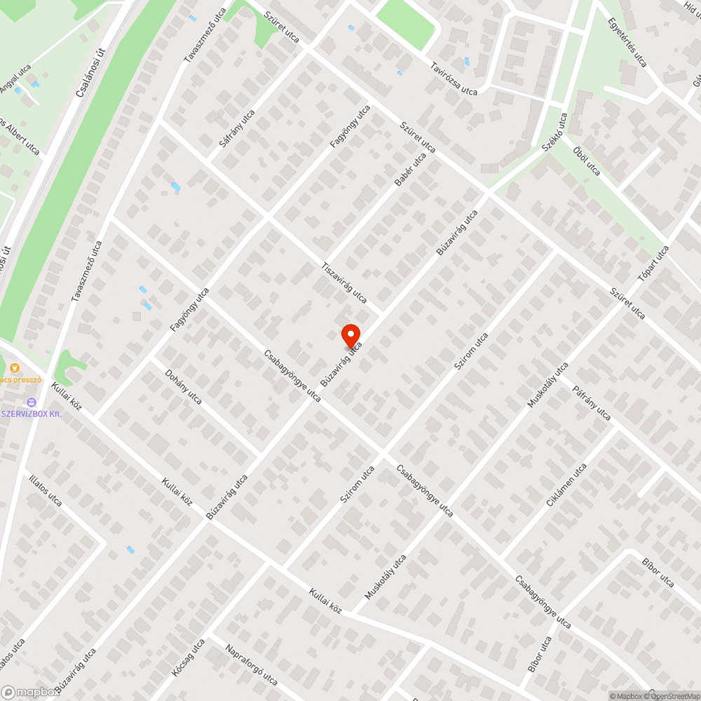 Veszélyes kátyú az út közepén bejelentés helye