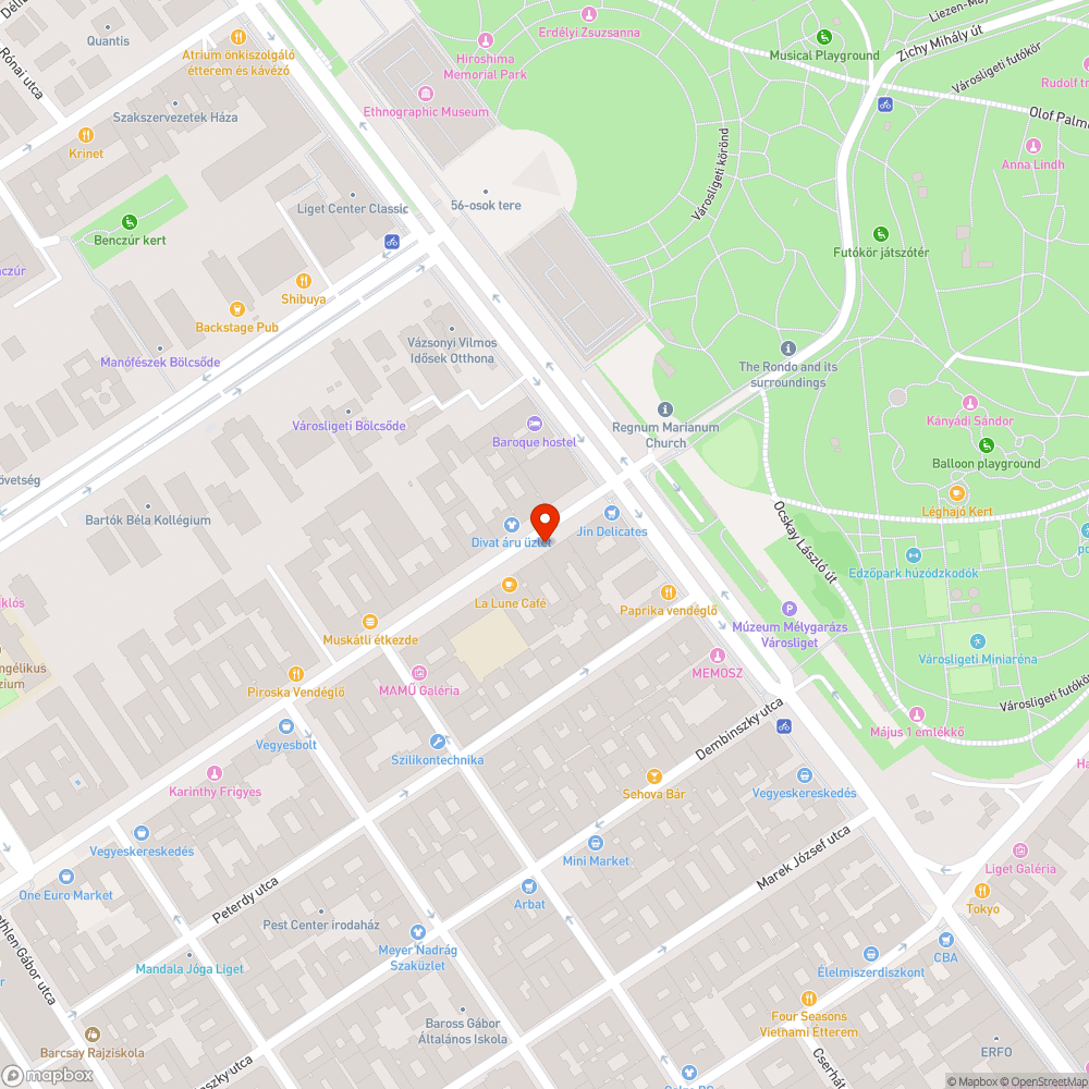 Szőnyeg és egy zsák szemét bejelentés helye