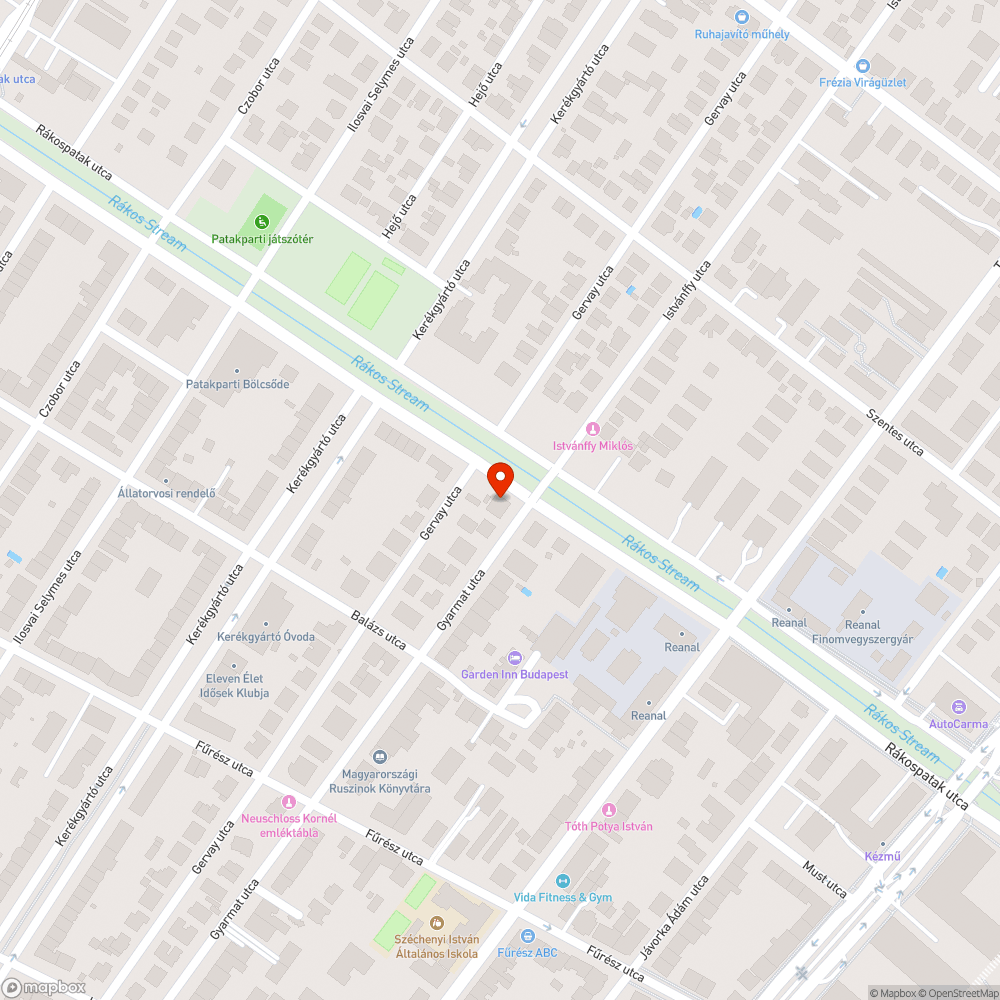 Kátyú bejelentés helye