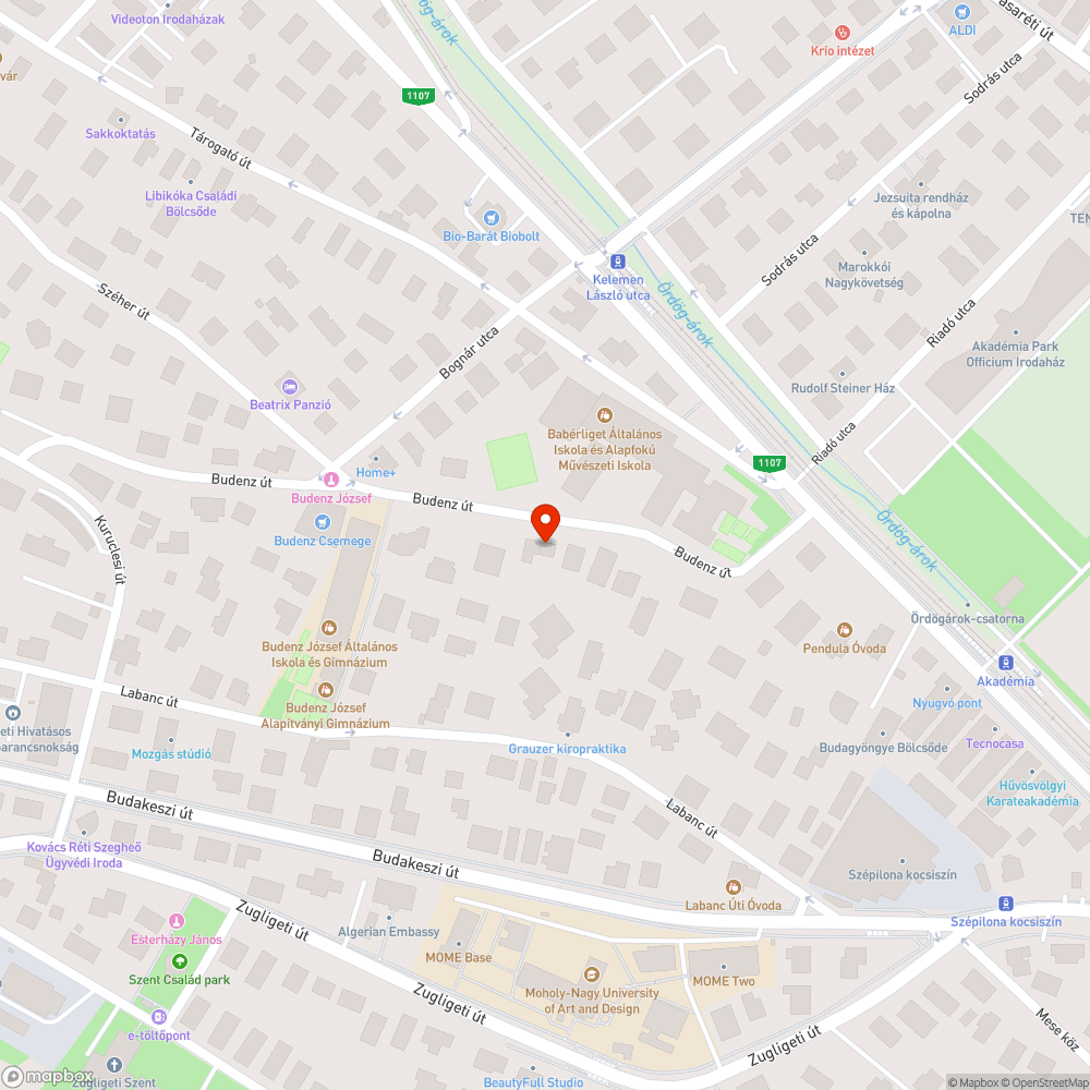 Kátyú bejelentés helye