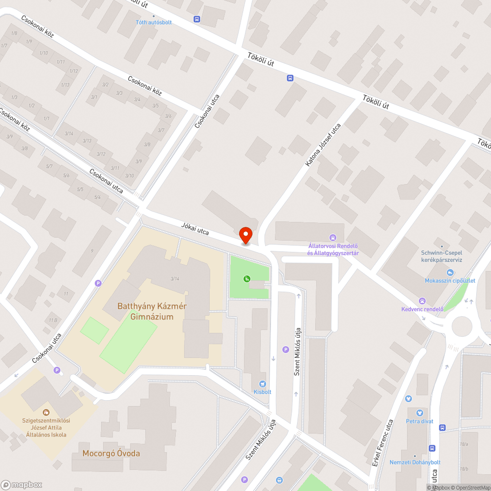 Elhagyott jármű bejelentés helye