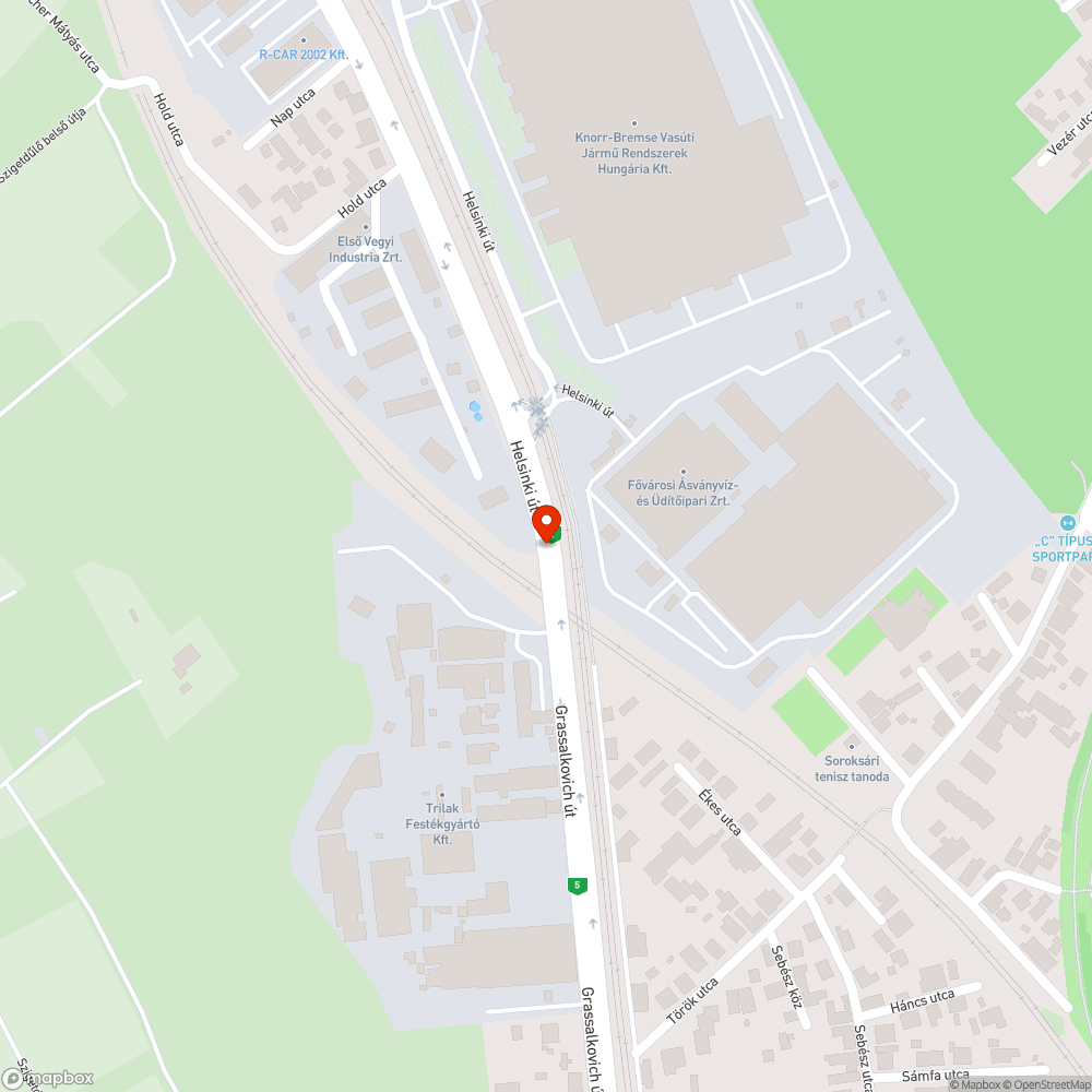 Veszélyes szakasz bejelentés helye