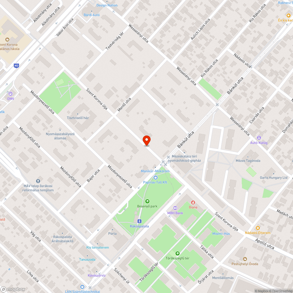 Hibás utcanévtábla bejelentés helye