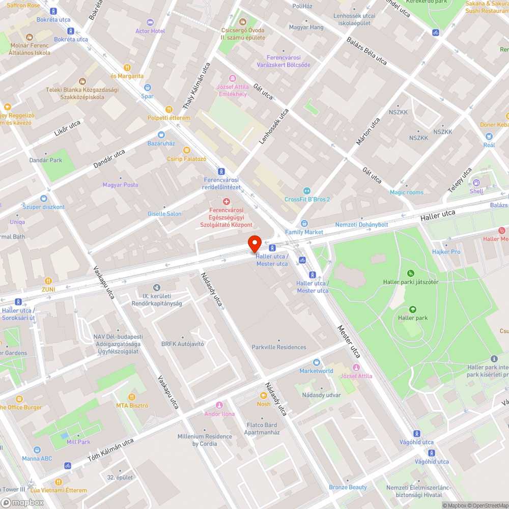 Folyamatos járdán parkolás bejelentés helye