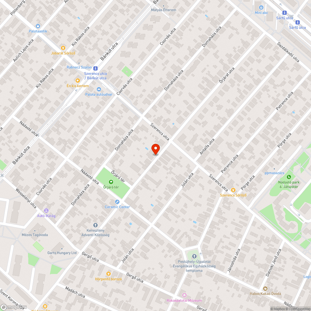 Rossz vízelvezetés - 1154 Őrjárat utca bejelentés helye