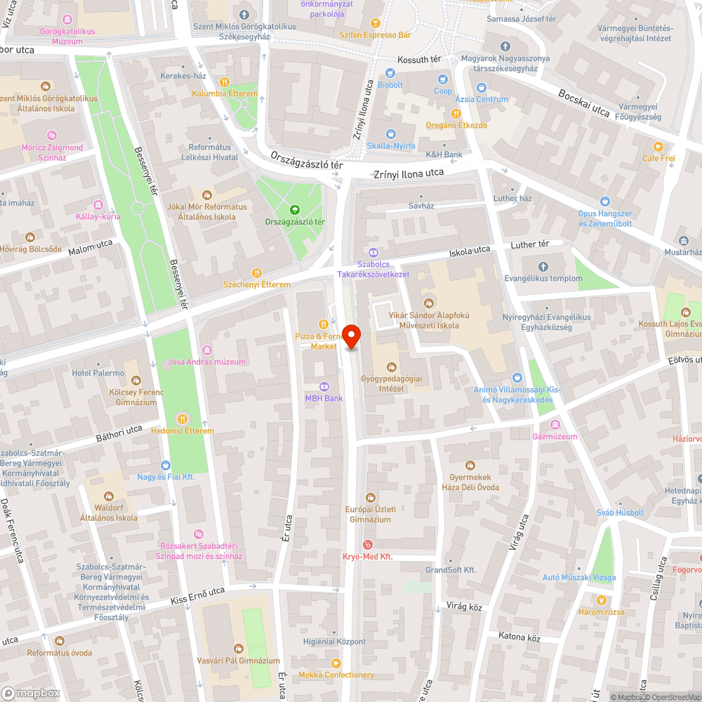 Járhatatlan kerékpárút bejelentés helye