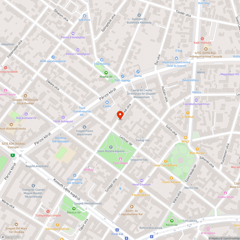 Elhagyatott jármű bejelentés helye