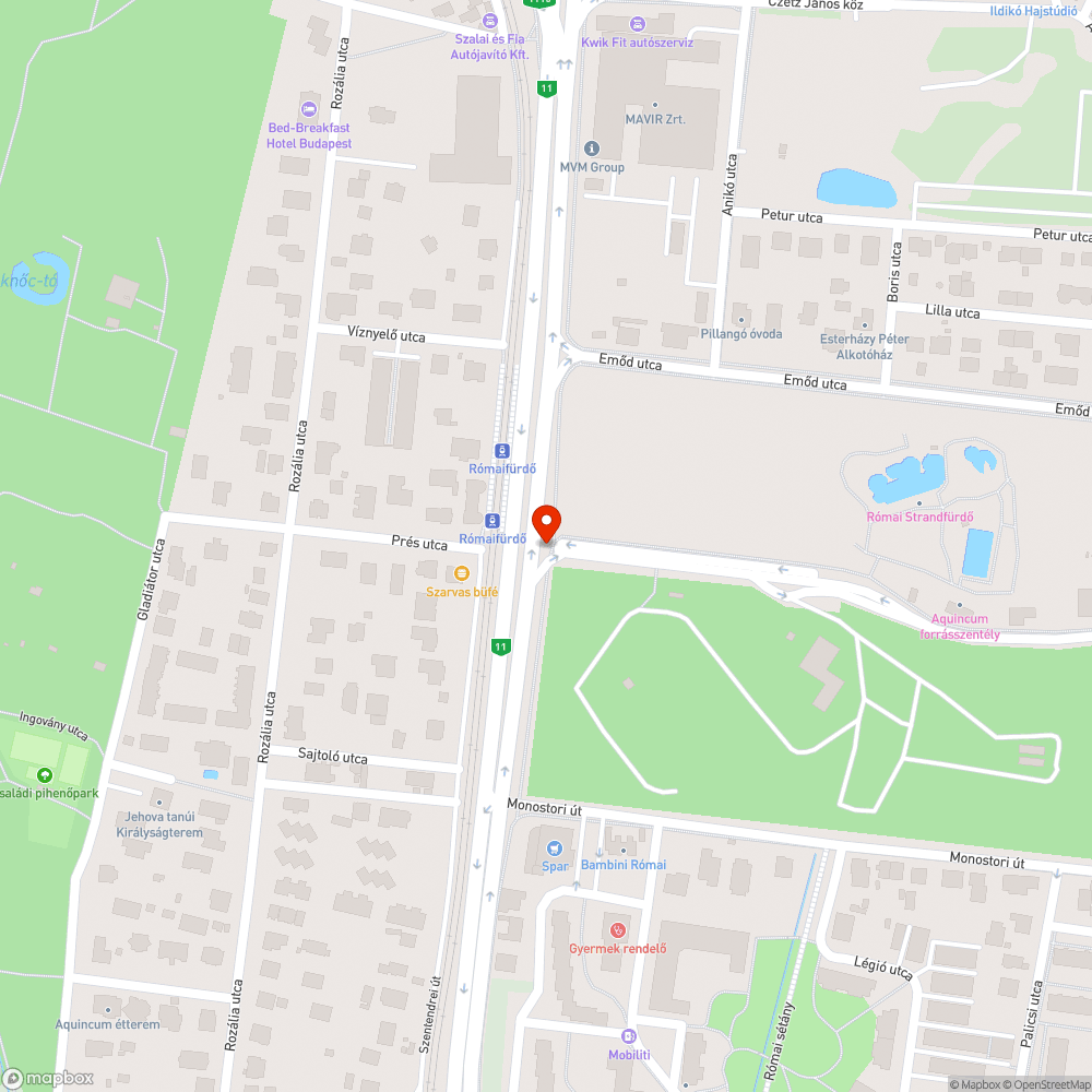 Kilógó bokrok a Szentendrei úton bejelentés helye