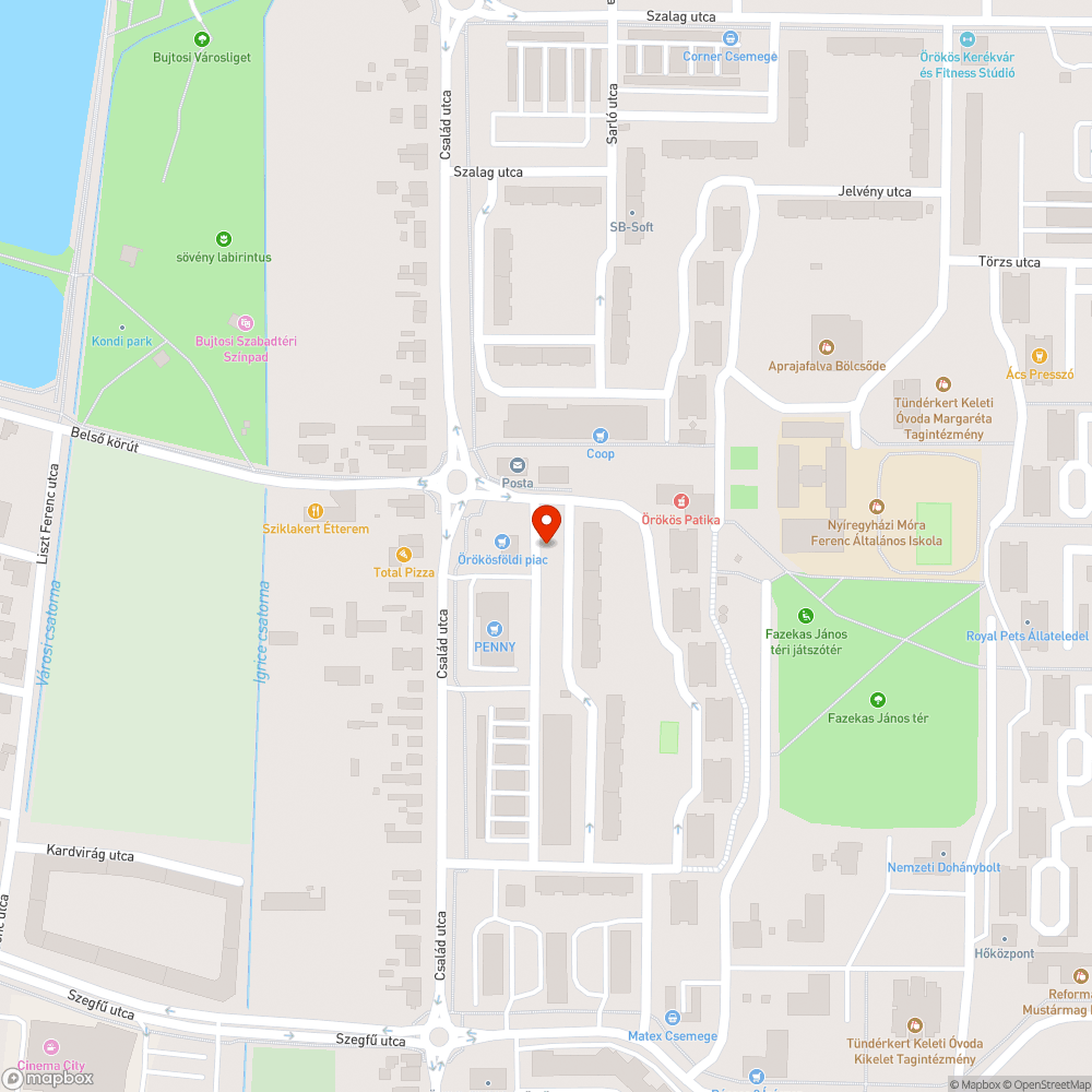 Szemetes környezet bejelentés helye