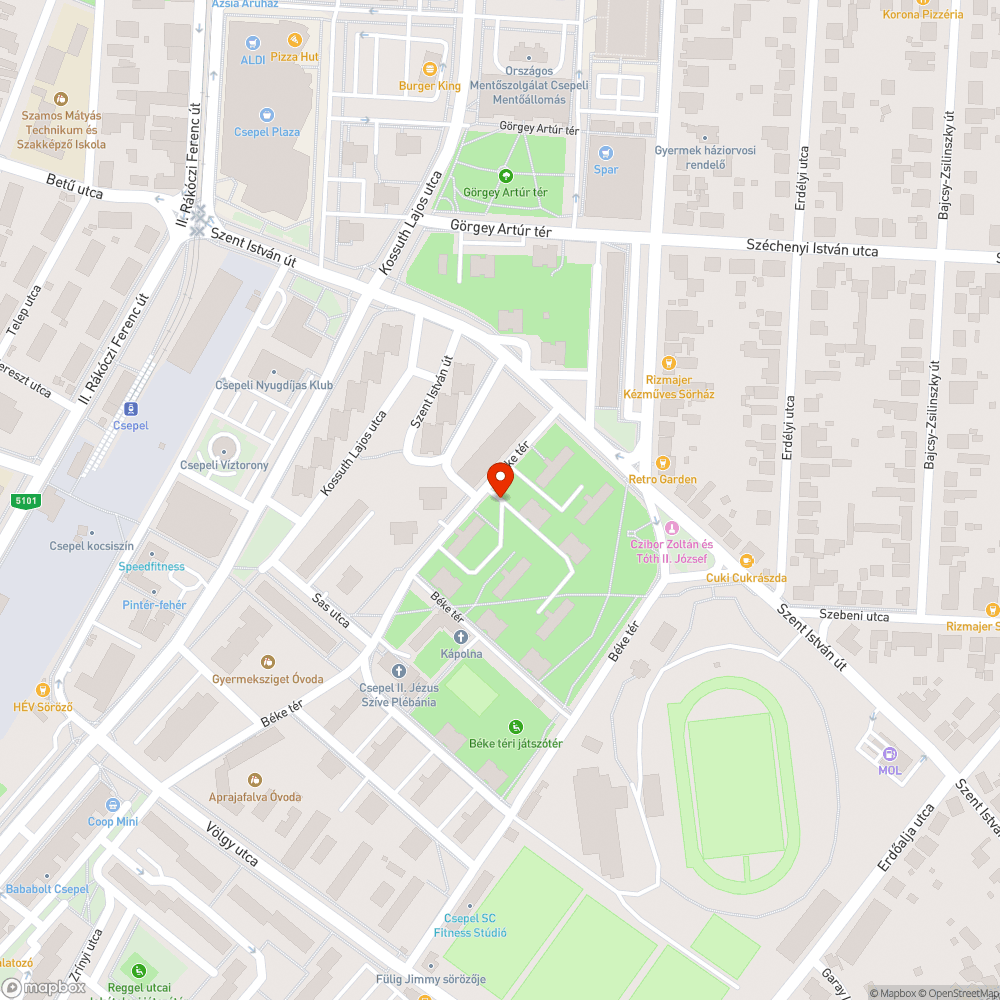 Illegális szemét bejelentés helye