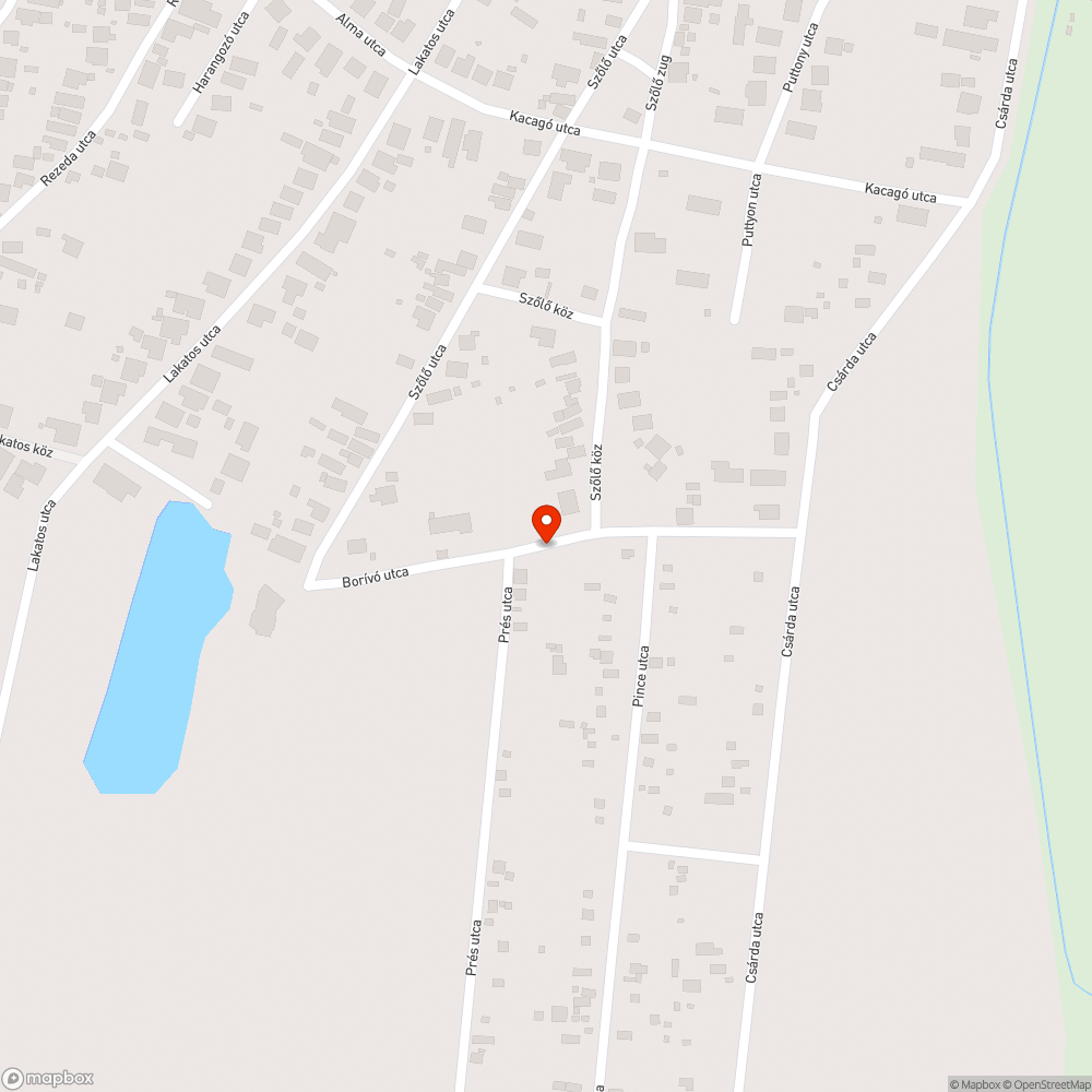 Sorozatos kátyú bejelentés helye