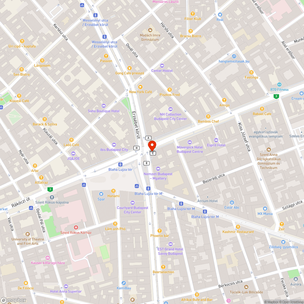 Balesetveszélyes homlokzat bejelentés helye