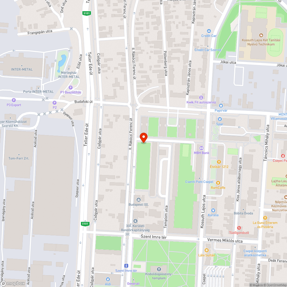 Sötét a park Csepelen bejelentés helye