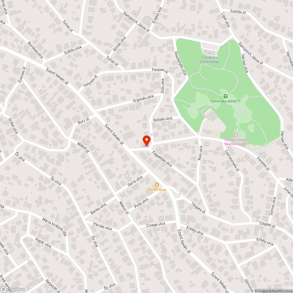 Kidőlt jelzőtábla bejelentés helye