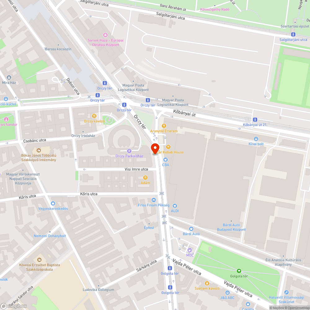 Hiányzó festés mozgáskorlátozott parkolóhelyen bejelentés helye