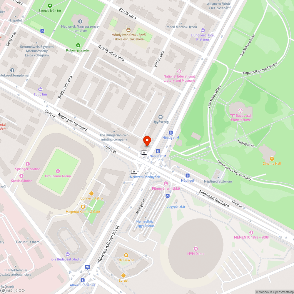 Kiégett 2 lámpa bejelentés helye