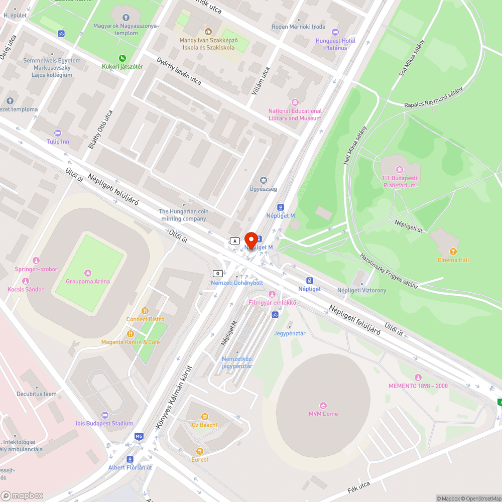 Kiégett neonok bejelentés helye