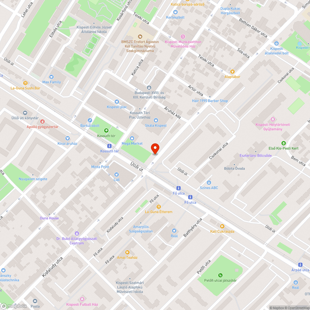 Balesetveszélyes járdaszakasz bejelentés helye