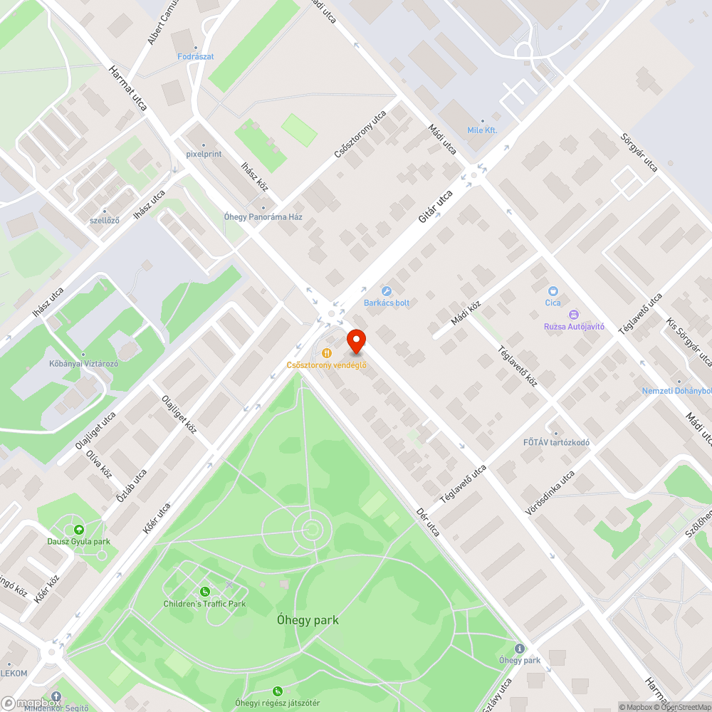 balesetveszélyes rámpa a kerékpársávon keresztben bejelentés helye