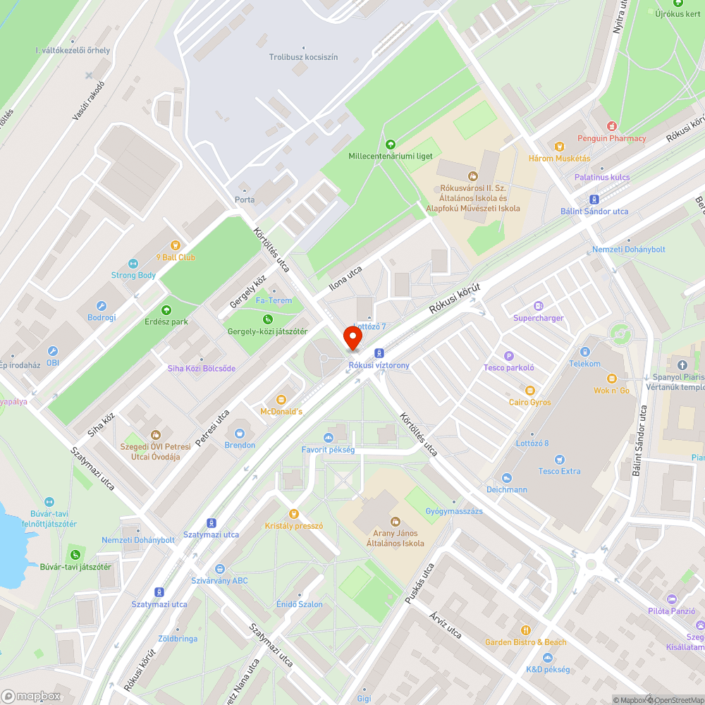 Kátyú bejelentés helye