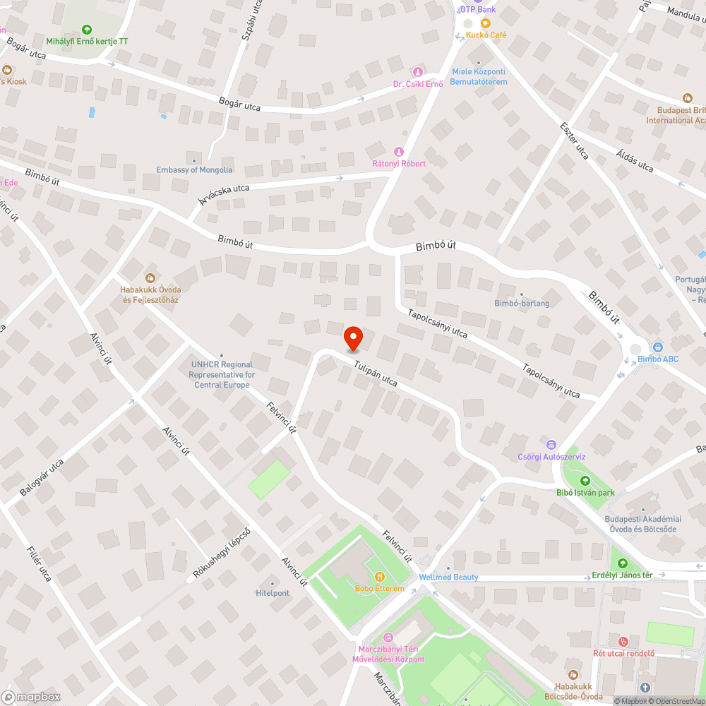 Megsüllyedt aszfaltburkolat bejelentés helye