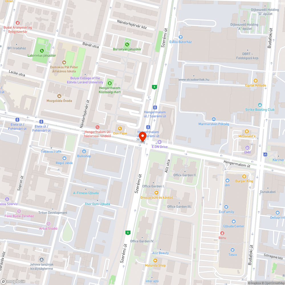 Autóbalesetből származó törmelék bejelentés helye