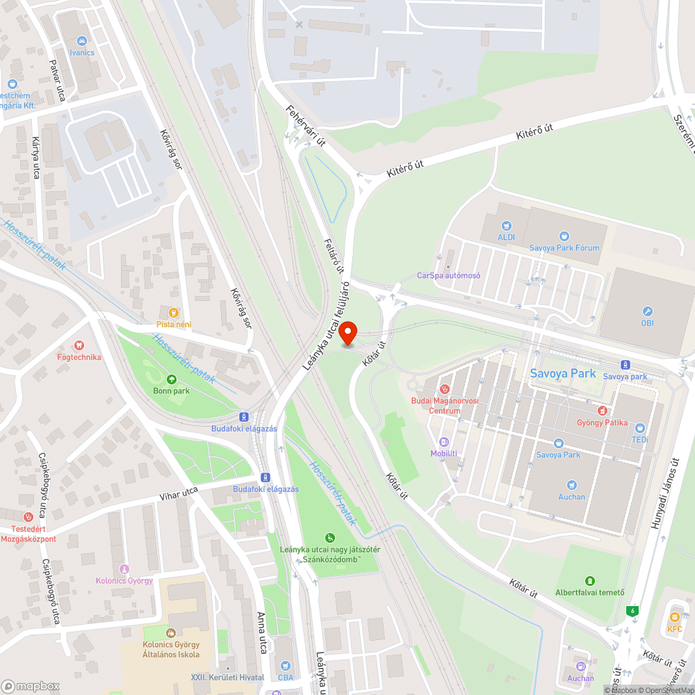 Szemetes terület bejelentés helye