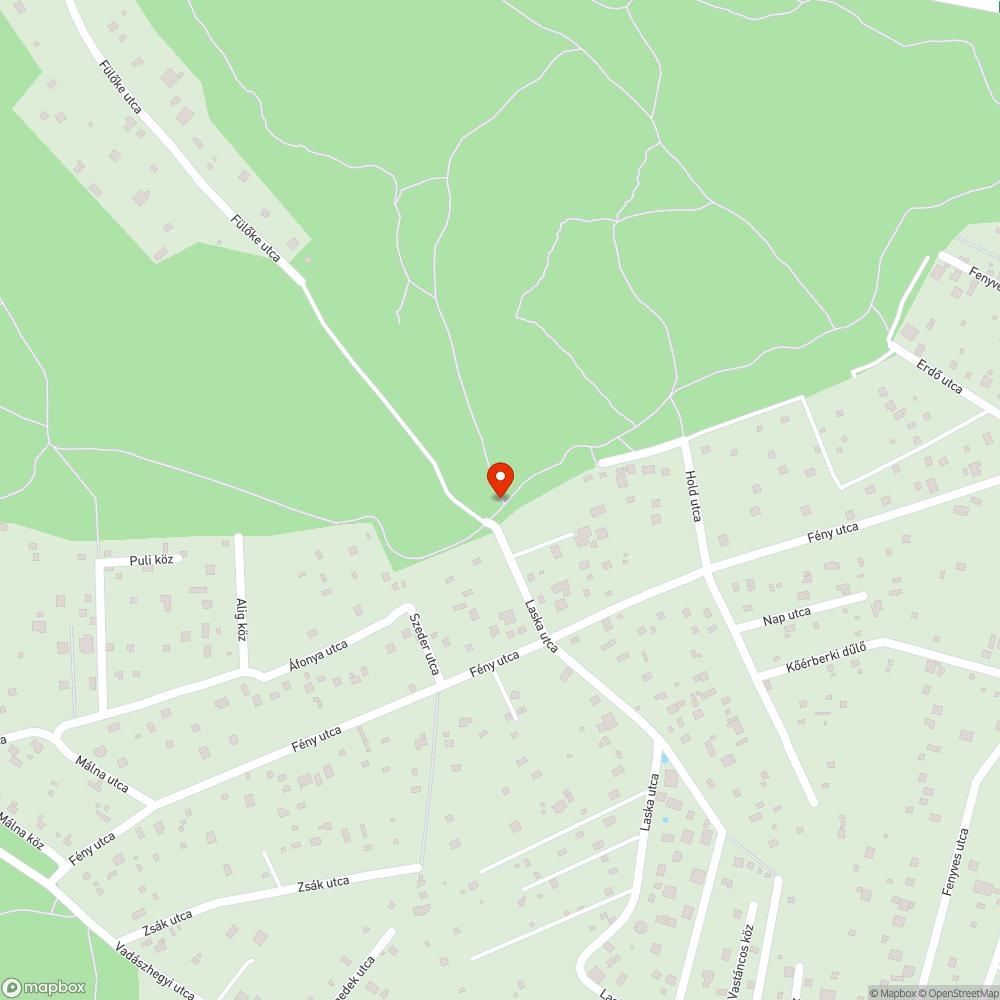 Szemét a Kamaraerdőben bejelentés helye